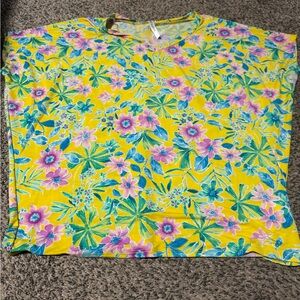 Dear Scarlett Floral Yellow Blouse